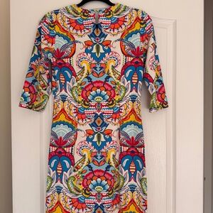 NWT J. MCLAUGHLIN CATALYST DRESS IN MADRID PAISLEY small $228 Catalina cloth